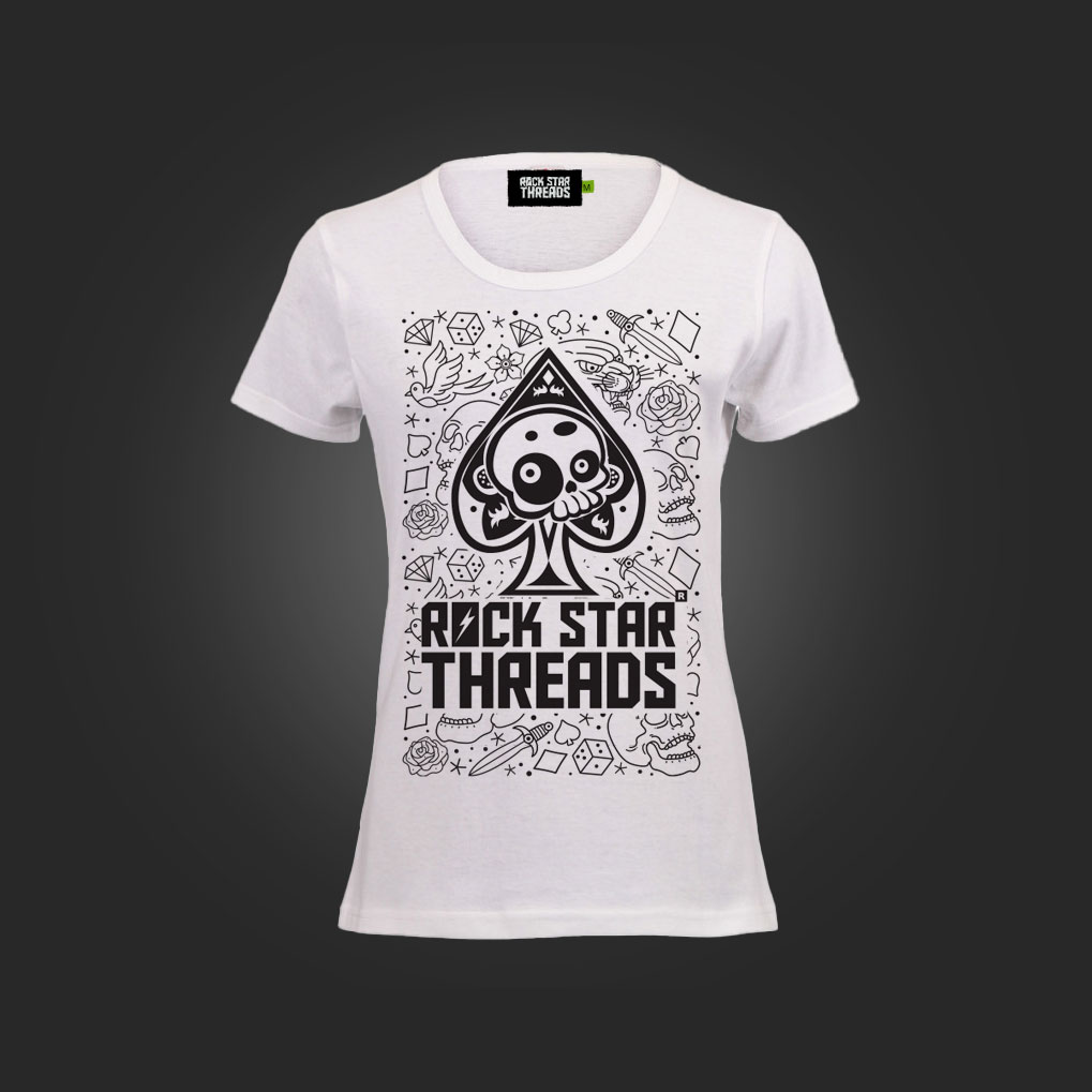 Ace of spades white – ladies