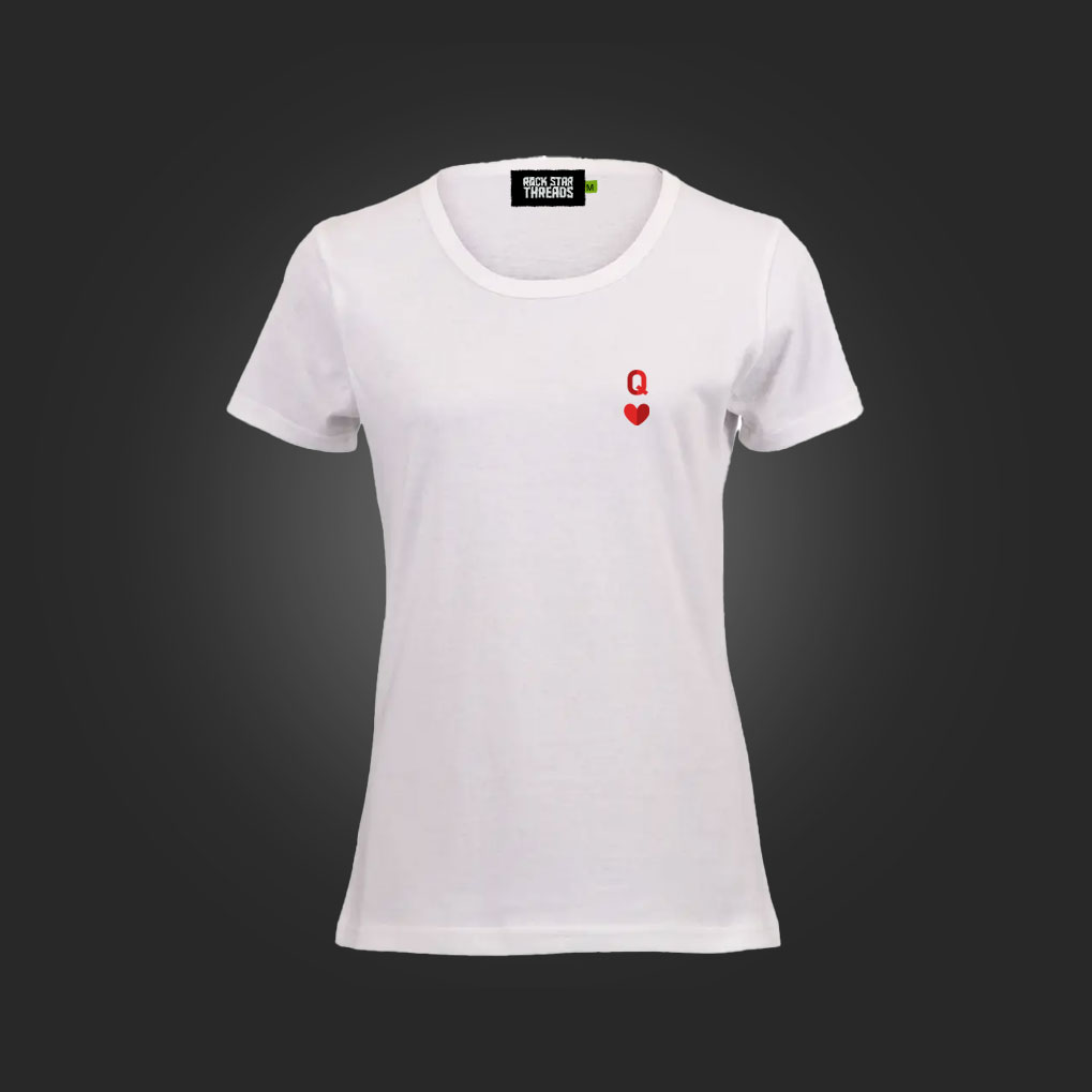 Queen of hearts Basic – White