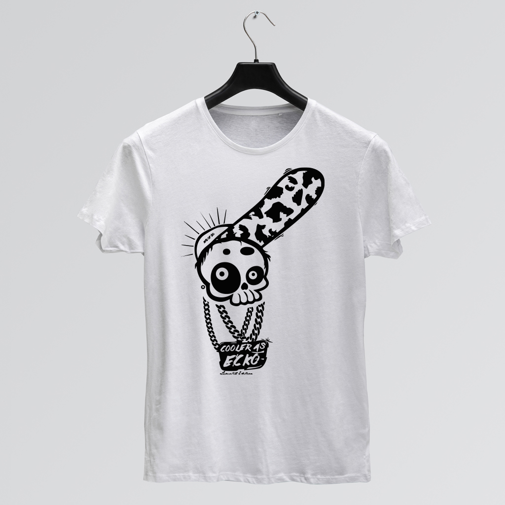 Cooler as – white – guys tee