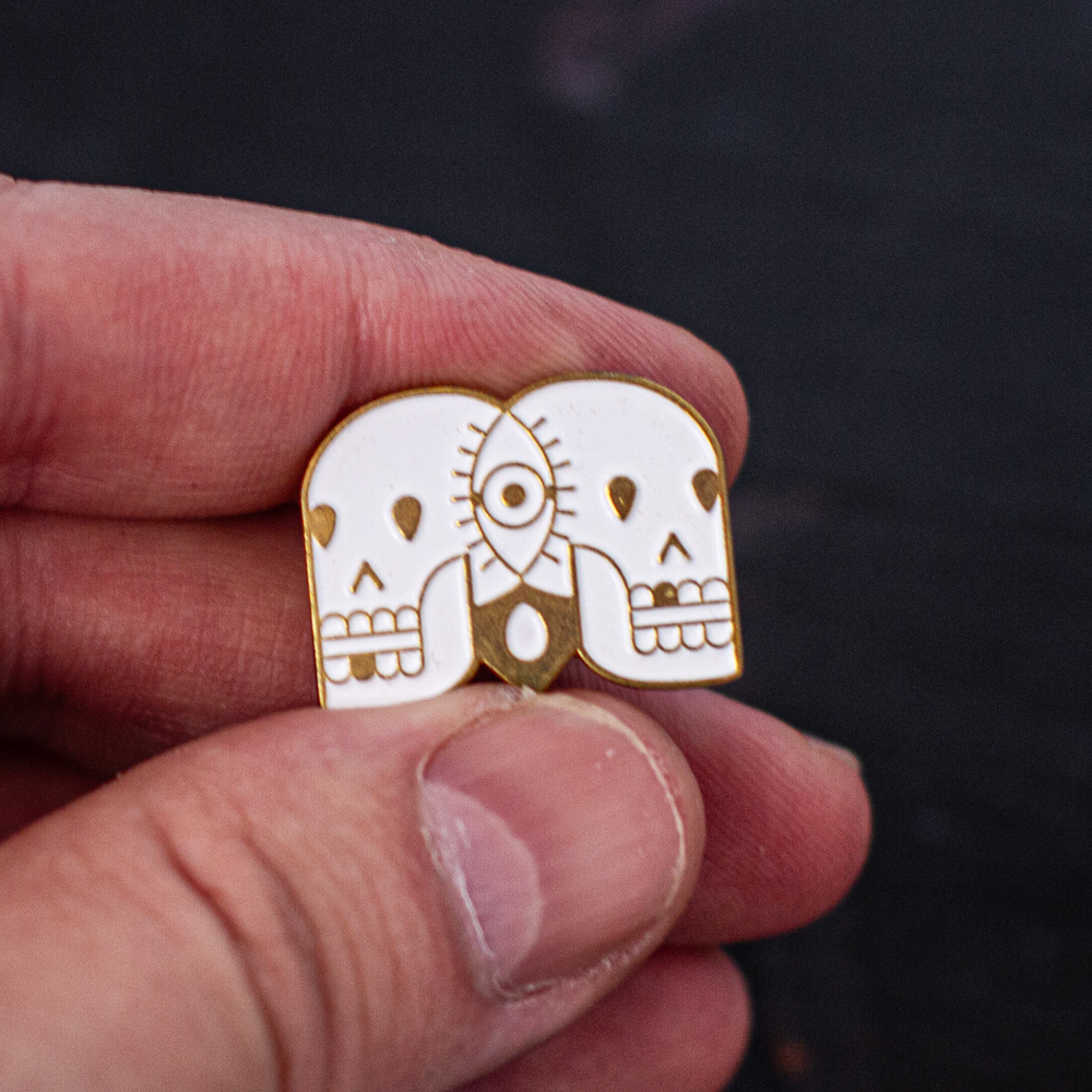 Twin Skull – pin