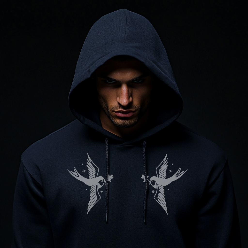 Swallow Twins Hoody – Black